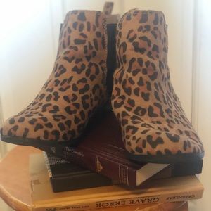 Cheetah ankle boots